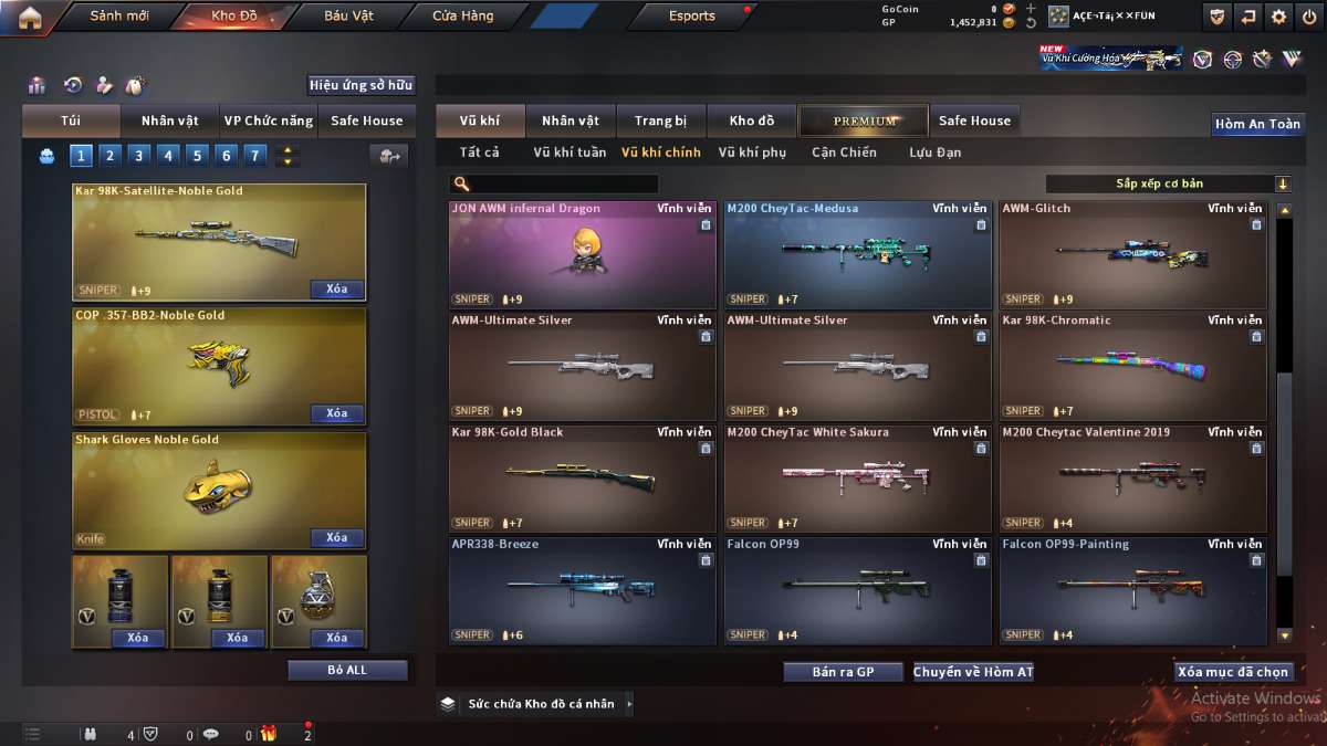 shop acc cf uy tin gia re